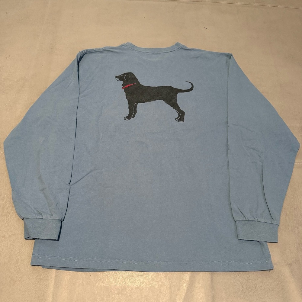 Black Dog Marthas Vineyard England Chatham MA Men T-Shirt Blue Cotton-M-9538